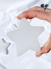Selenite Star Plate | Large