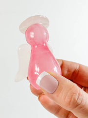 Onyx Pink Angel Carving