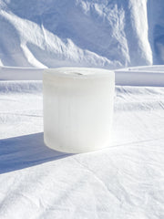 Selenite Natural Tube Candle Base