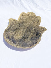 Hamsa Bronze Dish Dark | XX Large