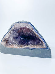 Amethyst Amethyst Pink Purple Druzy and Agate Geode Statement Piece “Faery Cave” 2.4kg