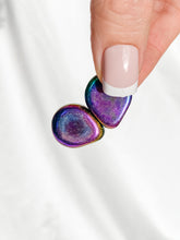 Magnetic Hematite Rainbow Teardrop Pair 42g