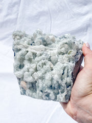 Chalcedony and Apophyllite CutBase Cluster 2.2kg