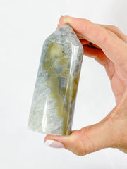 Agate and Quartz Polish Point 237g