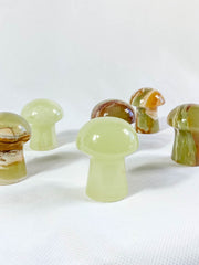 Green Onyx Mushrooms Carving