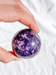 Lepidolite Sphere | Large