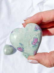 Ruby Fuchsite Heart | Medium