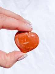 Peach MoonStone Heart | Small