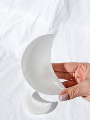 Selenite New Moon Cleansing Bowl | Large