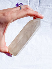 Moon Opal Polished Point with Inclusions 268g