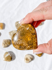 Spotted Agate Heart | Medium