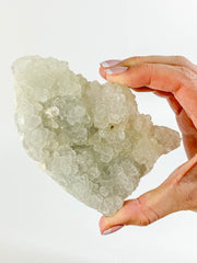 Apophyllite Cluster with Druzy Inclusions 326g