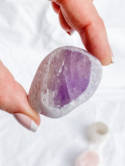 Calming Seer Trio Medium: Amethyst + Rose Quartz + Clear Quartz