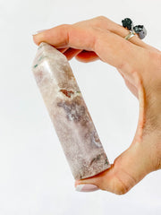 Pink Amethyst Polished Point with Inclusions 199g