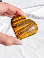 Tiger Eye Heart | Large