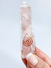Orgonite Rose Quartz Obelisk | Medium