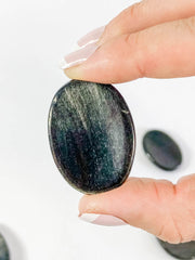 Golden Obsidian Worry Stone