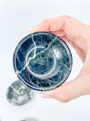 Black Onyx with inclusions Bowl | Medium