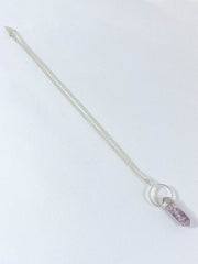 Lepidolite Double Terminated Pendant