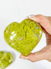 Green Opal Heart | XX Large