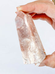 Pink Amethyst with Cavity Obelisk 118g
