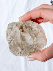Smoky Himalayan Quartz Cluster with Inclusions 175g