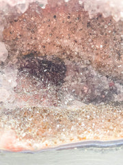 Amethyst Amethyst Pink Purple Druzy and Agate Geode Statement Piece “Faery Cave” 2.4kg