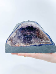 Amethyst Amethyst Pink Purple Druzy and Agate Geode Statement Piece “Faery Cave” 2.4kg