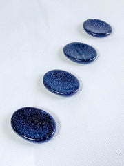 Blue Gold Stone Worry Stone