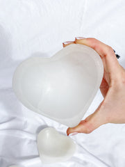 Selenite Heart Cleansing Bowl | X Large
