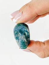 Moss Agate Mini Skull