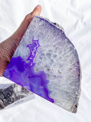 Died Agate Natural Bookend 3.9kg