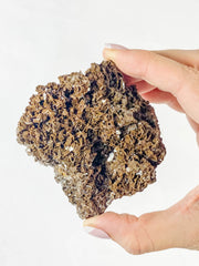 Halite Chocolate Cluster Mineral Specimen Fragile 123g