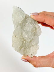 Apophyllite Cluster with Druzy Inclusions 178g