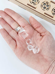 Platonic Solid Sacred Geometry | Clear Quartz