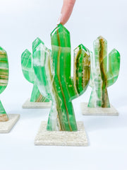 Onyx Cactus Carving | Large