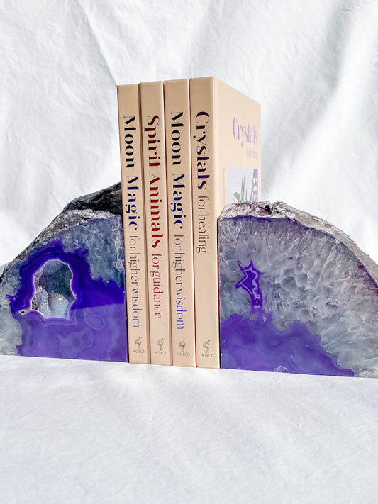 Died Agate Natural Bookend 3.9kg