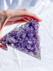 Amethyst CutBase Triangle Cluster 364g