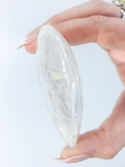 Clear Quartz Heart with Manifestation | XX Large