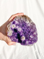 Amethyst CutBase Cluster with Druzy 1.3kg