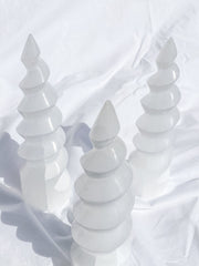 Selenite Unicorn Horn | Large