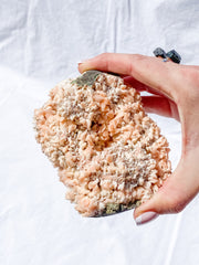 Pink Heulandite Cluster 600g