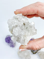 Divine Trio: Citrine + Clear Quartz + Amethyst | X Large