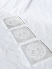 Selenite Celtic Tree of Life | Square Plate