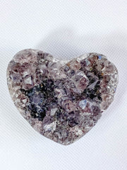 Amethyst with Inclusions Cluster Heart 195g