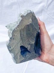 Chalcedony and Apophyllite CutBase Cluster 2.2kg