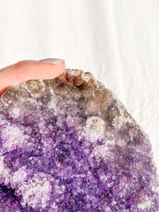 Amethyst CutBase Cluster with Druzy 1.3kg