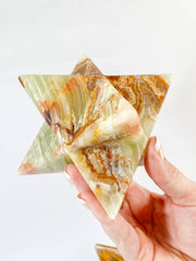 Green Onyx Merkaba XXL