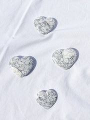 Howlite Heart | Medium