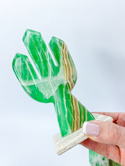 Onyx Cactus Carving | Large